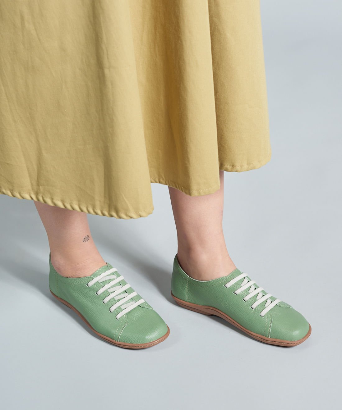 Tenis Couro Comfort Ellen - Pistache Verde 5