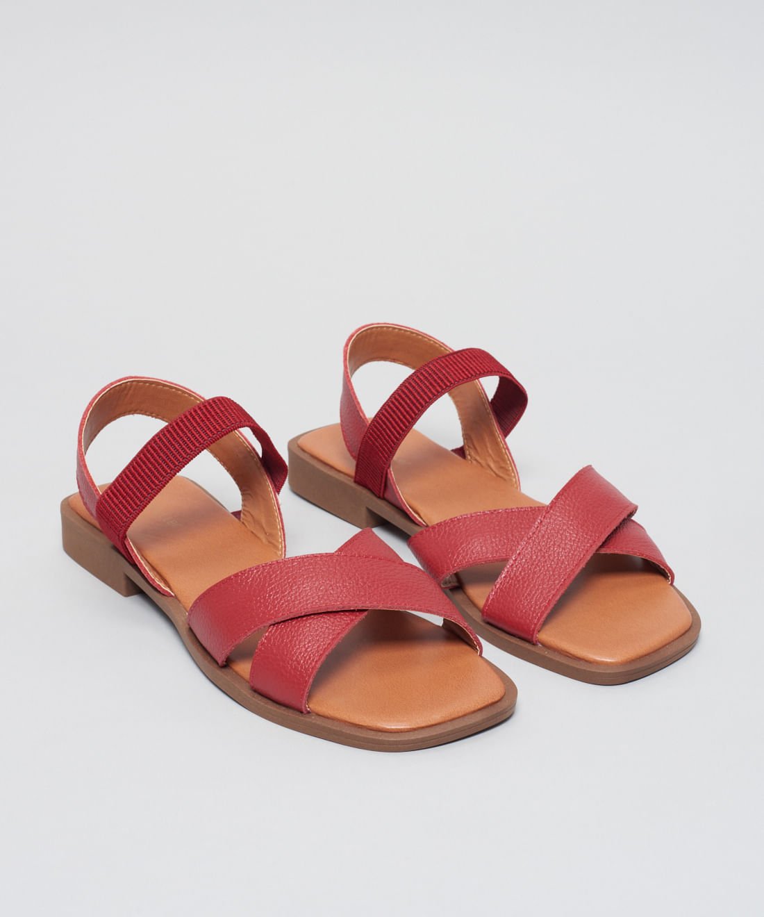 Rasteira Couro Tereza - Vermelho Vermelho 2