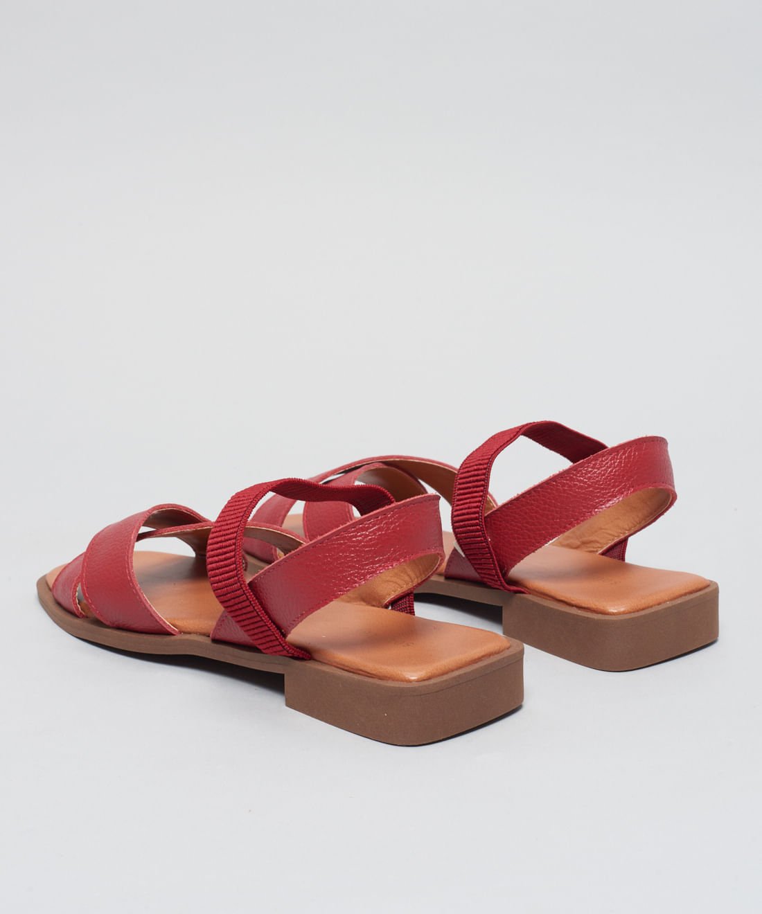 Rasteira Couro Tereza - Vermelho Vermelho 3