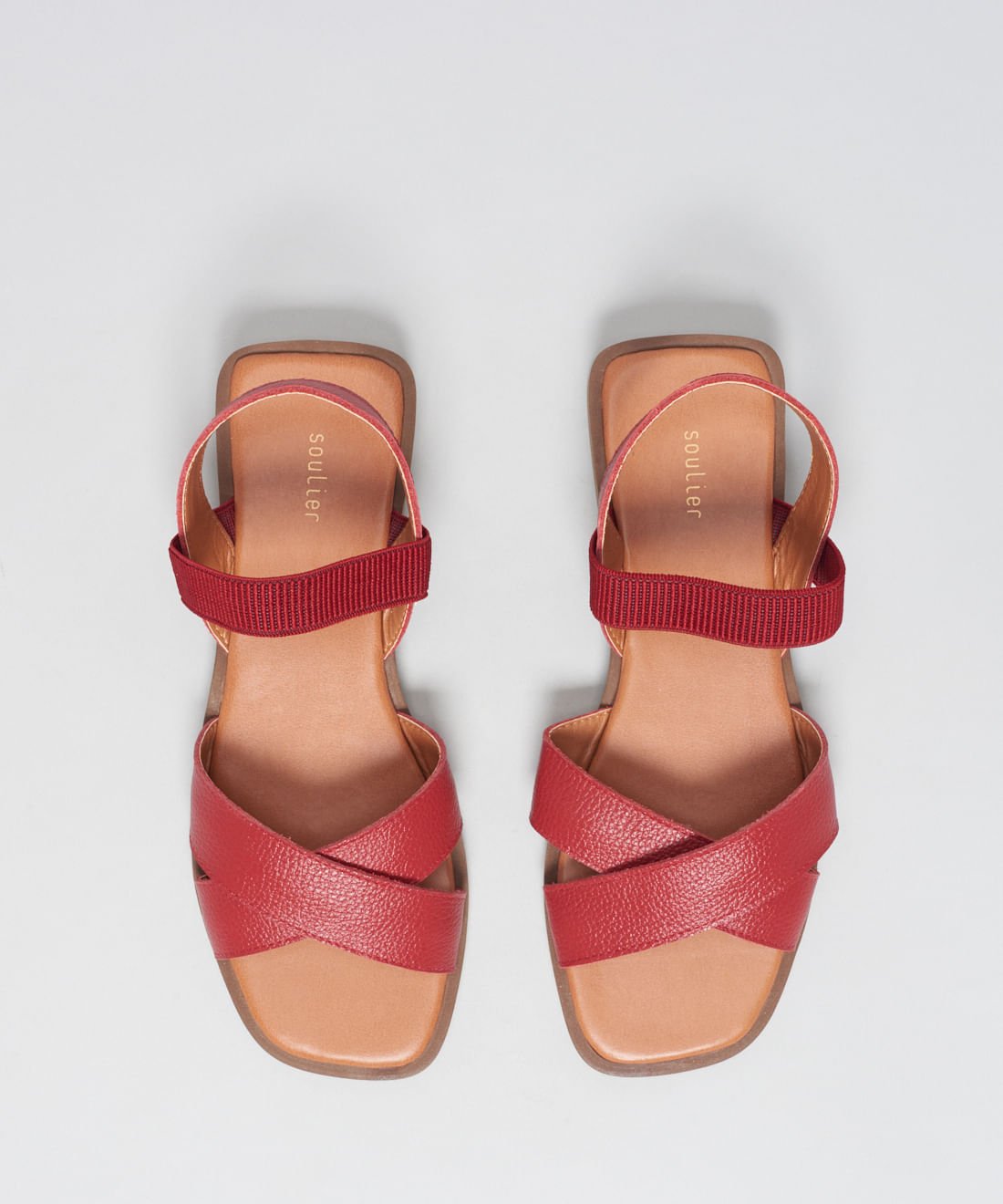 Rasteira Couro Tereza - Vermelho Vermelho 4