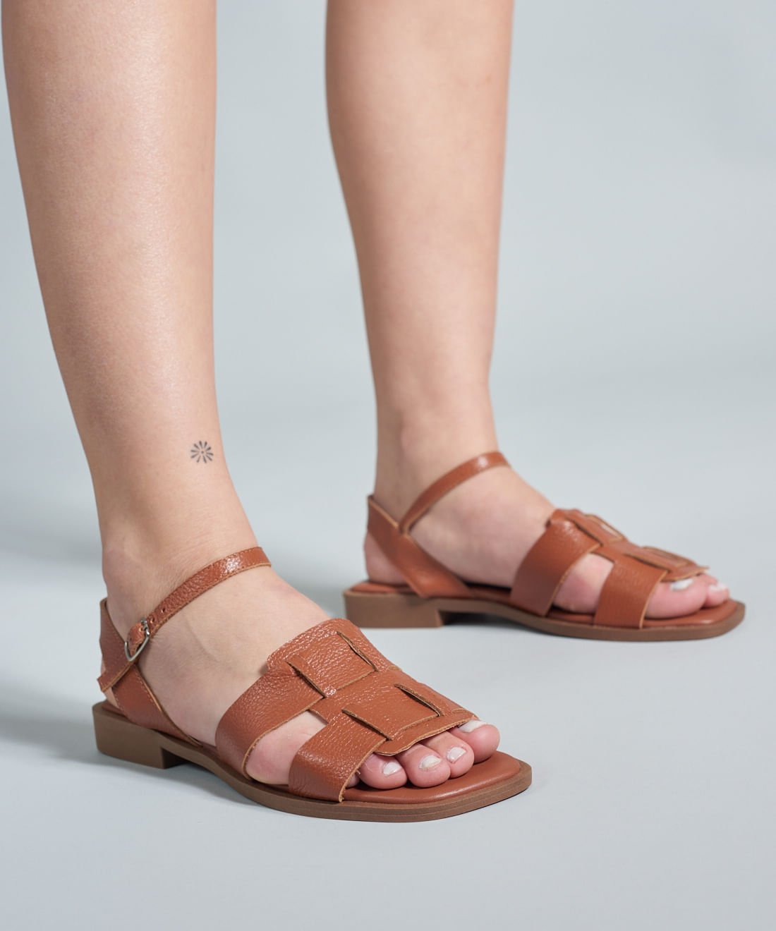 Rasteira Pescador Duo - Mousse Marrom 5