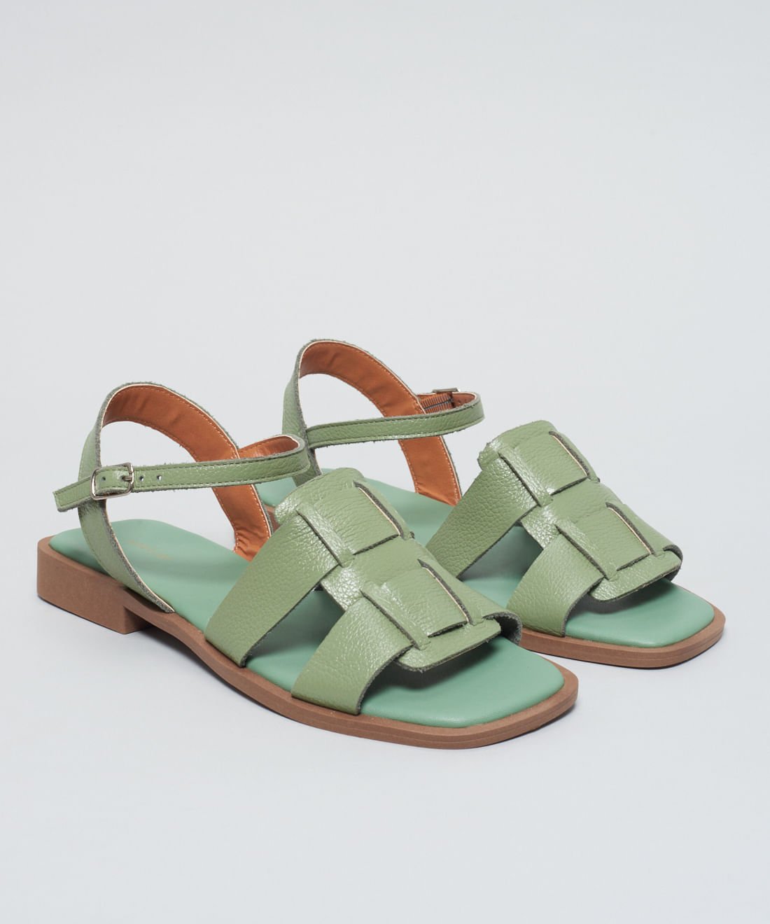 Rasteira Pescador Duo - Pistache Verde 2