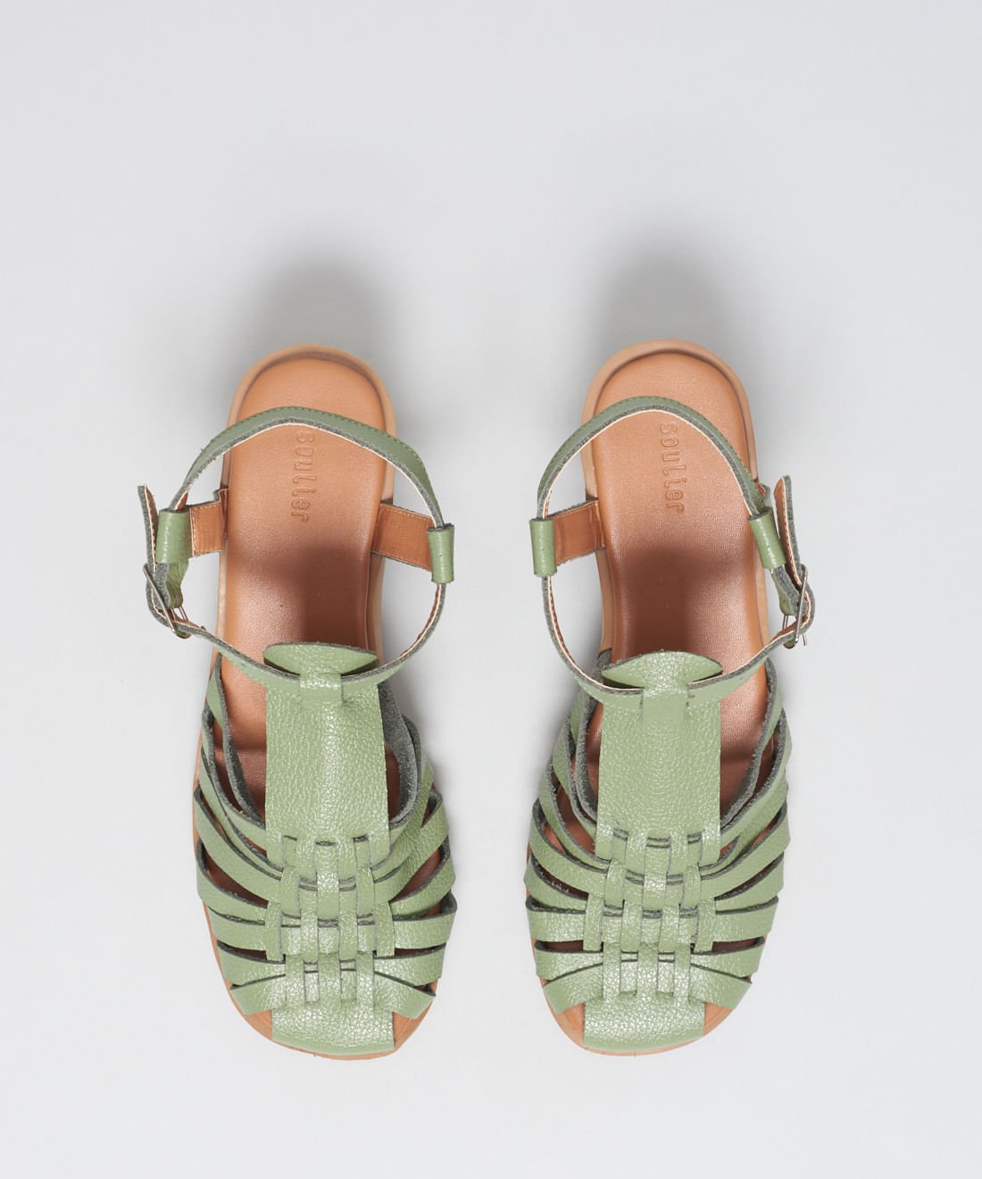 Sandalia Media Couro Maite - Pistache Verde 4