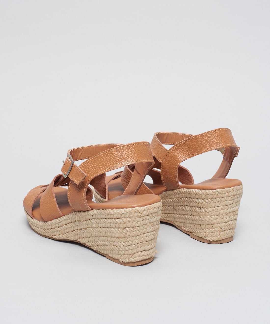 Anabela Couro Pescador Duo - Caramelo Caramelo 3