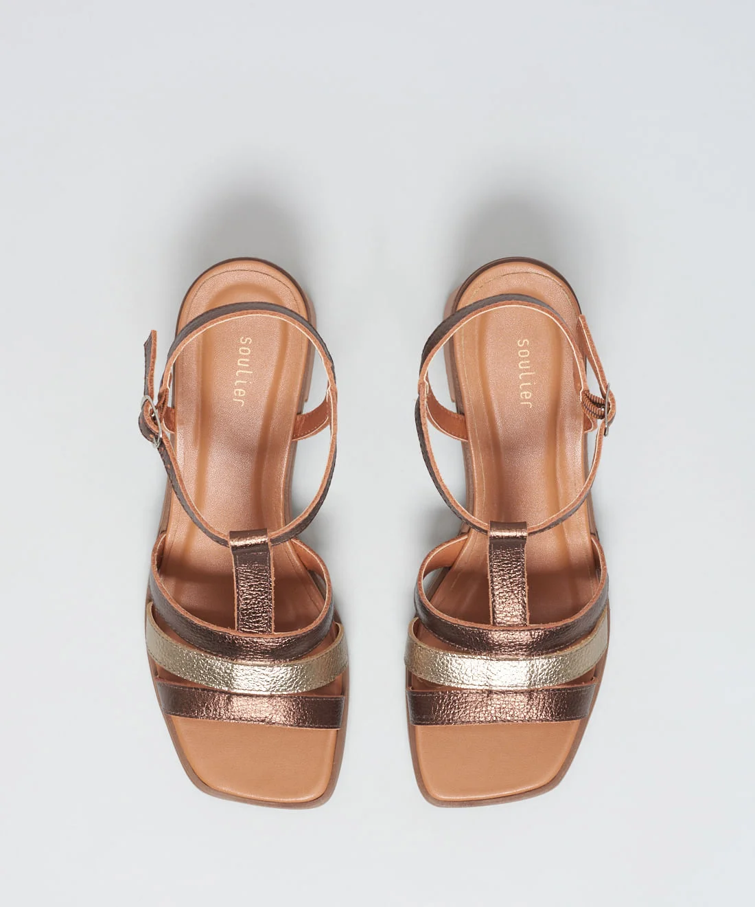 Sandalia Media Tricouro - Bronze Bronze 4