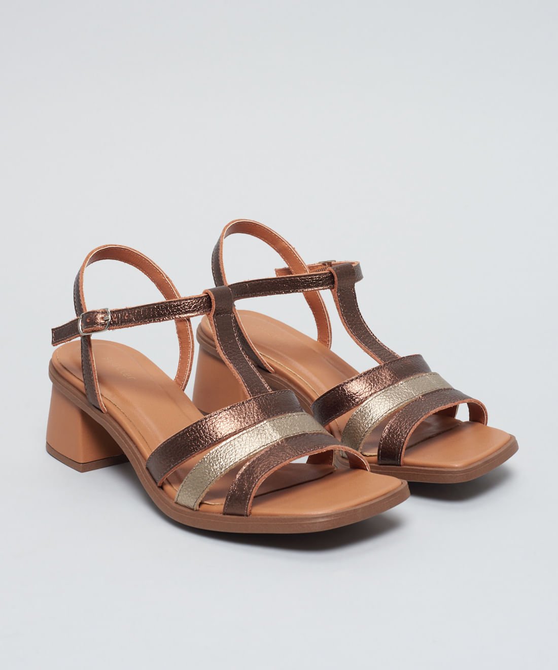 Sandalia Media Tricouro - Bronze Bronze 2