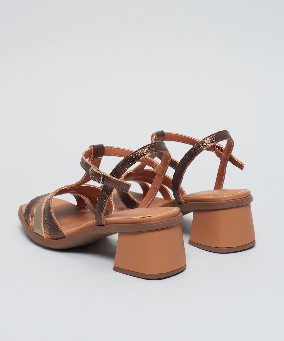 Sandalia Media Tricouro - Bronze Bronze 3