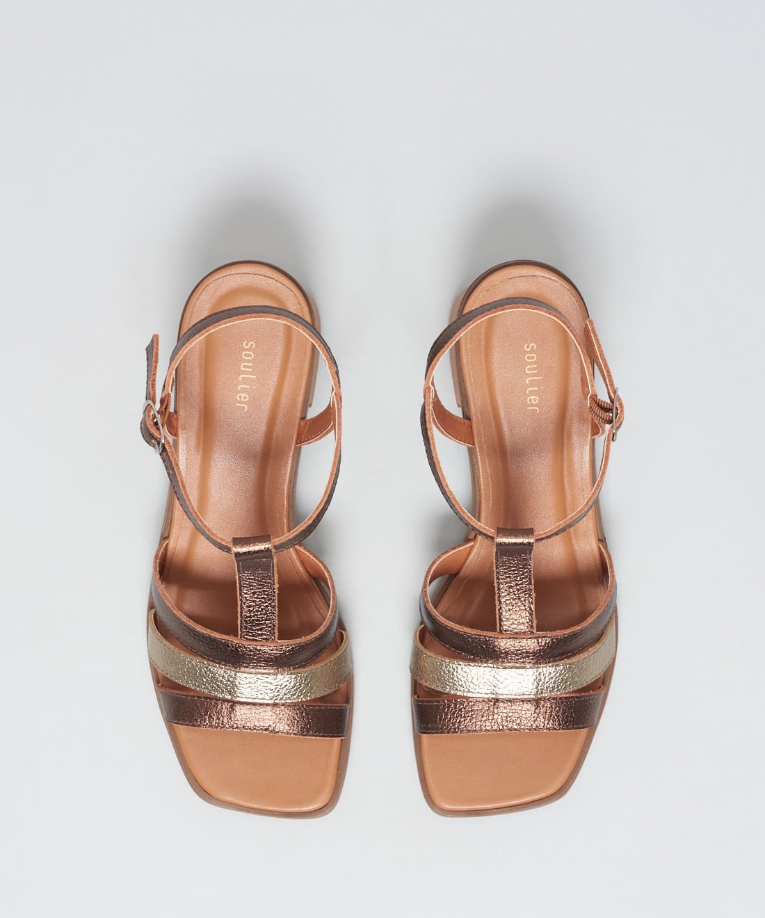 Sandalia Media Tricouro - Bronze Bronze 4