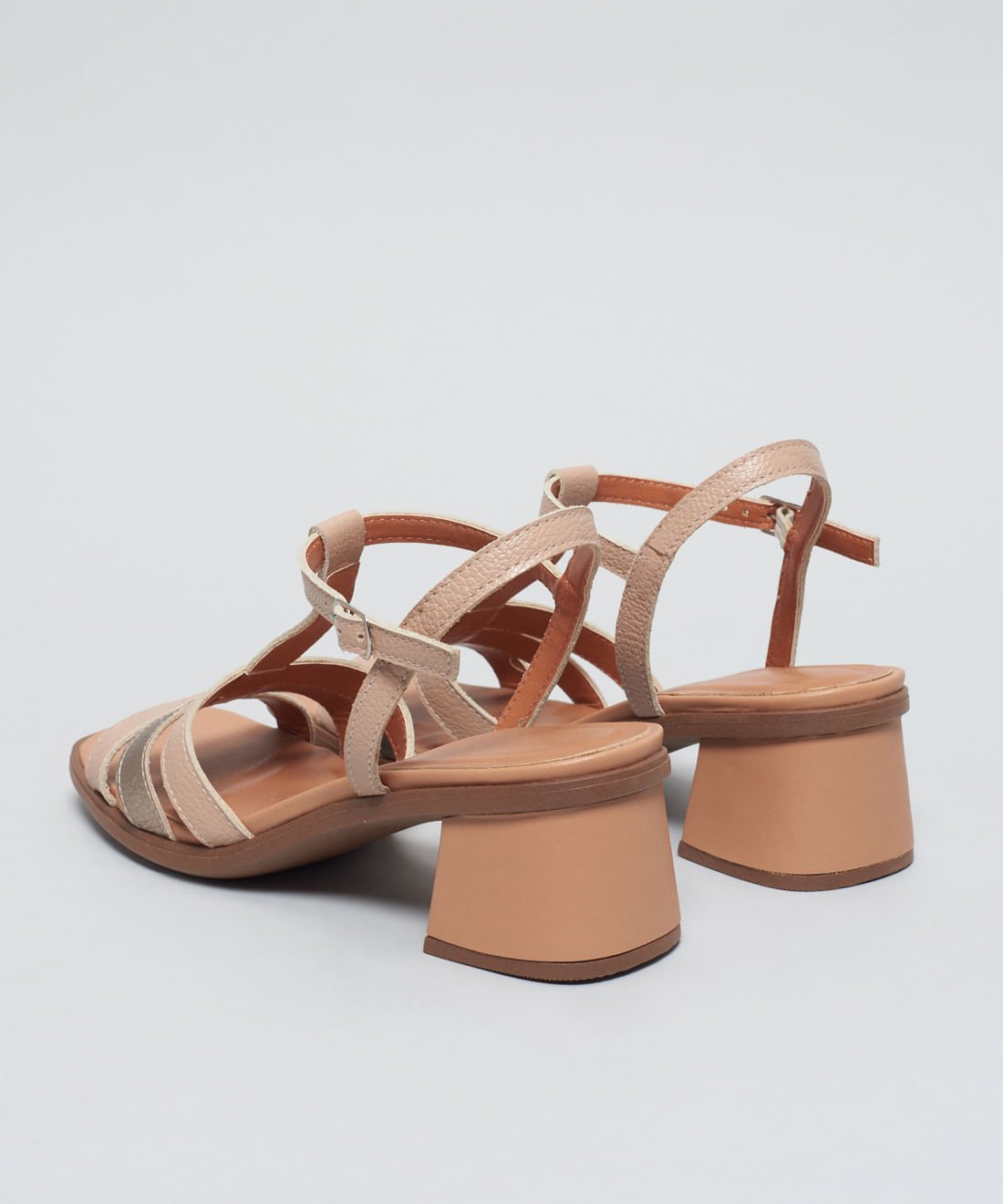 Sandalia Media Tricouro - Avela Bege 3