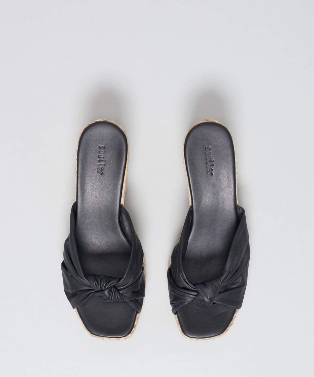 Anabela Couro No - Preto Preto 4