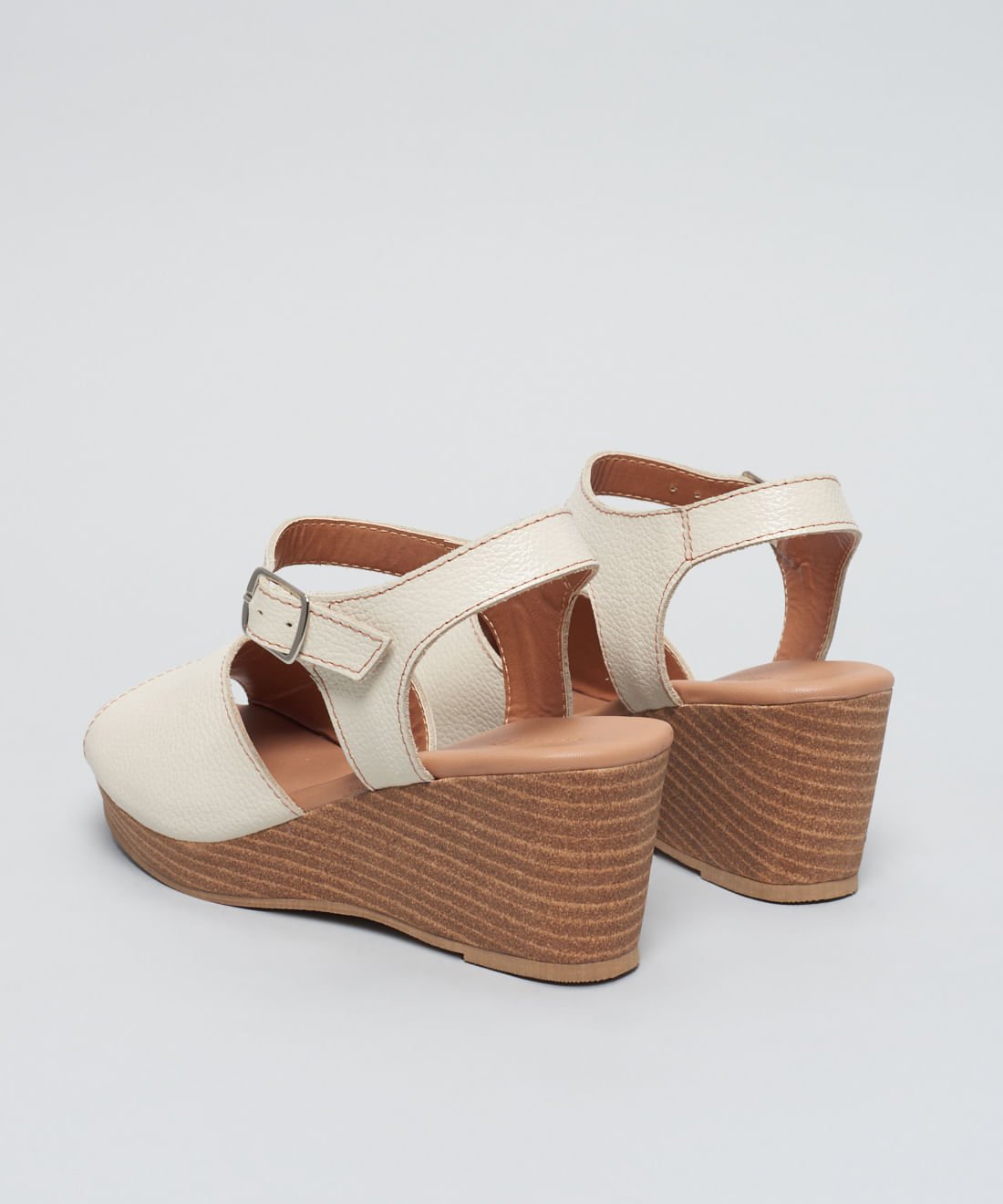 Anabela Couro Julia - Offwhite Off White 3