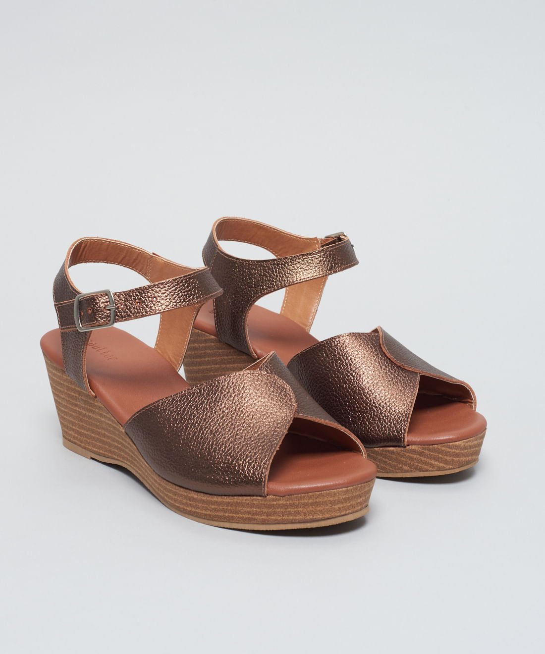 Anabela Couro Julia - Bronze Bronze 2