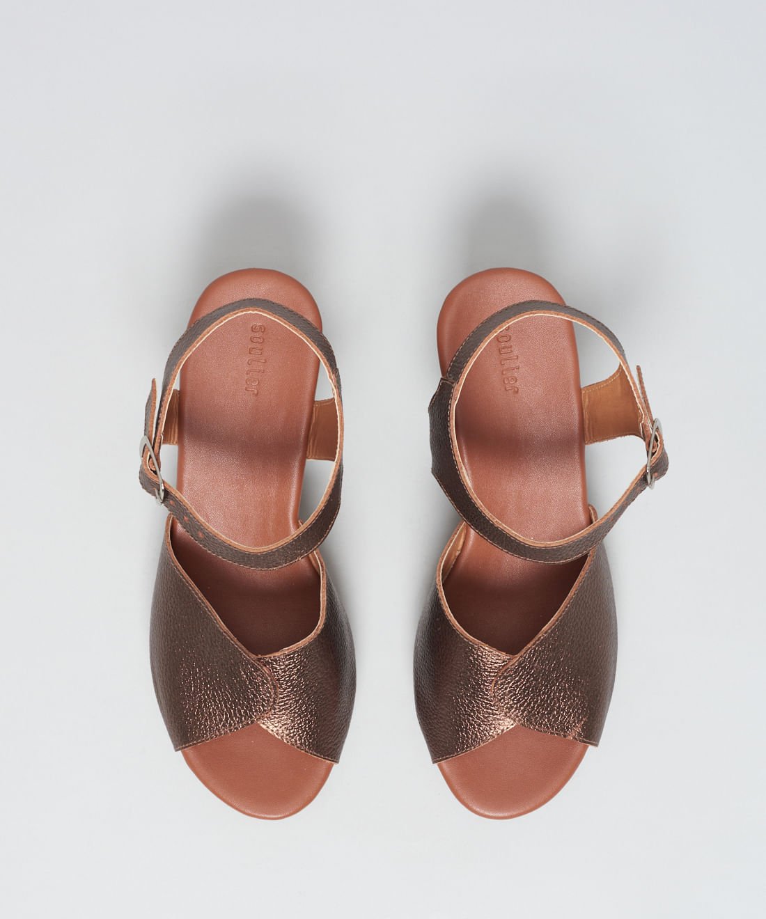 Anabela Couro Julia - Bronze Bronze 4