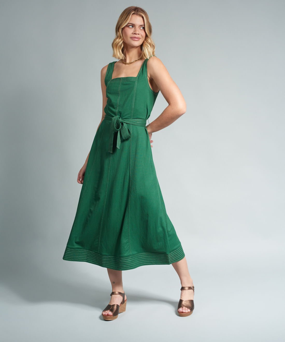 Anabela Couro Julia - Bronze Bronze 5