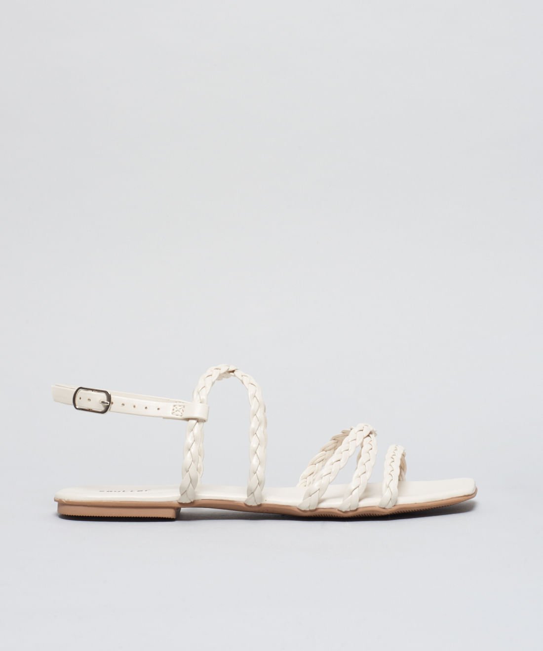 Rasteira Basica Trancinha Soft - Offwhite