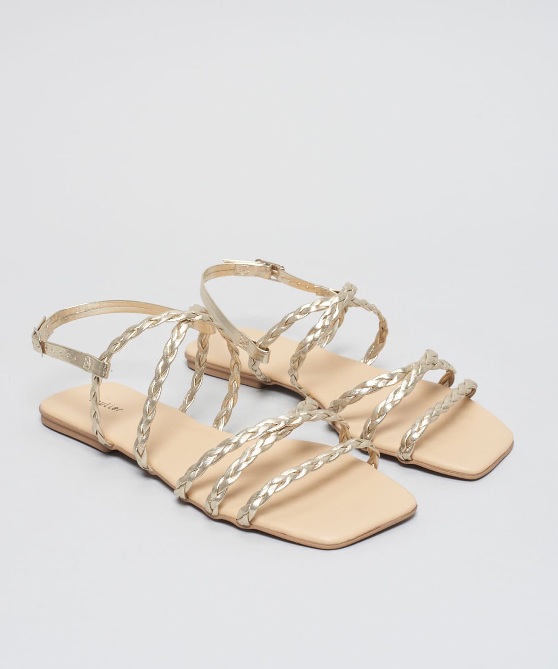 Rasteira Basica Trancinha Soft - Prata Velho Prata Velho 2