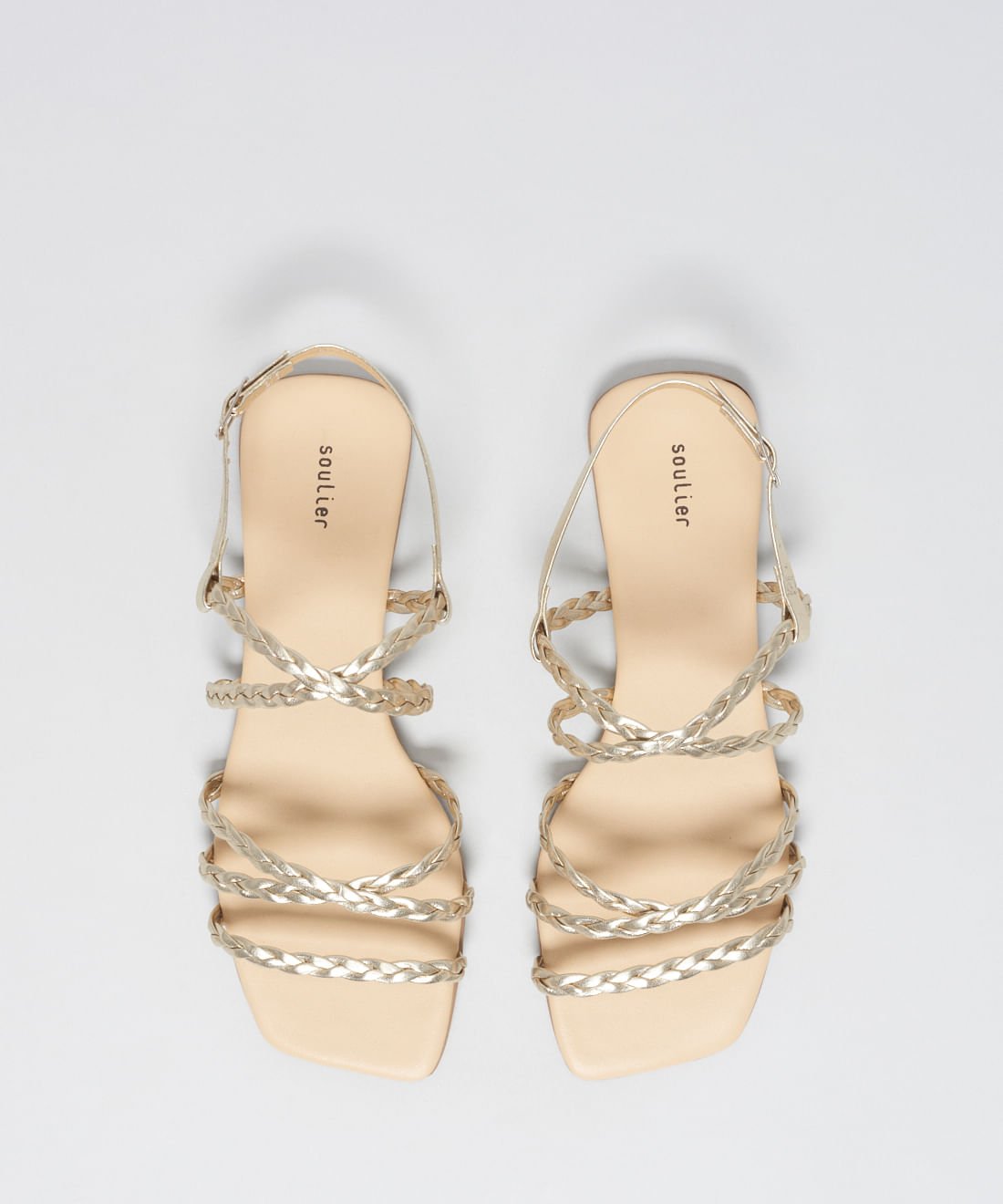 Rasteira Basica Trancinha Soft - Prata Velho Prata Velho 4