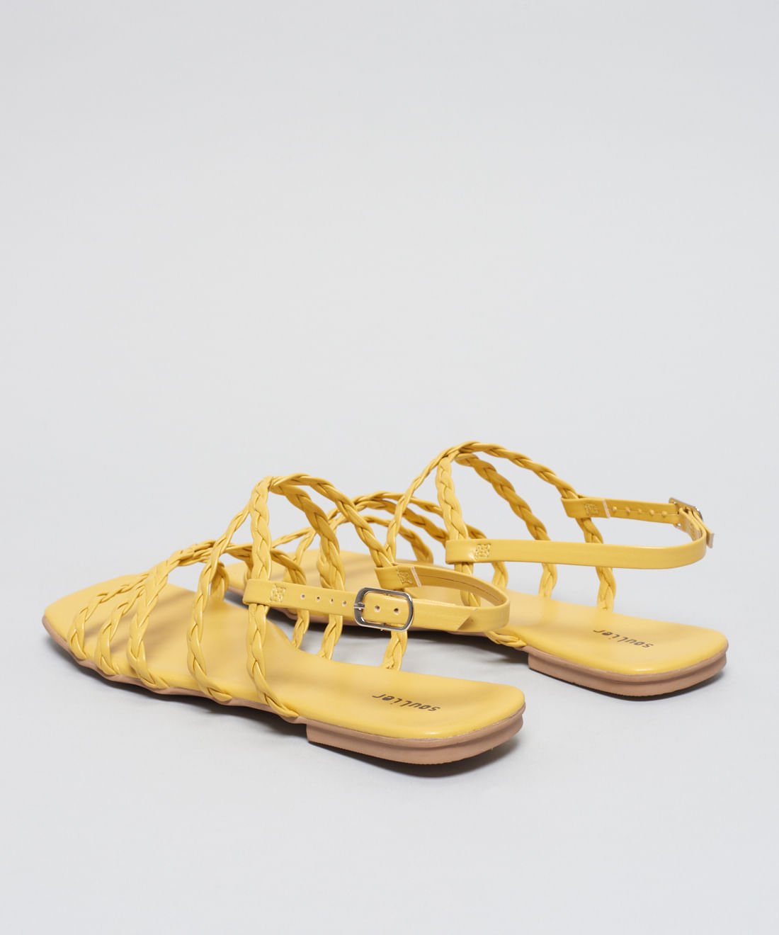 Rasteira Basica Trancinha Soft - Camomila Amarelo 3