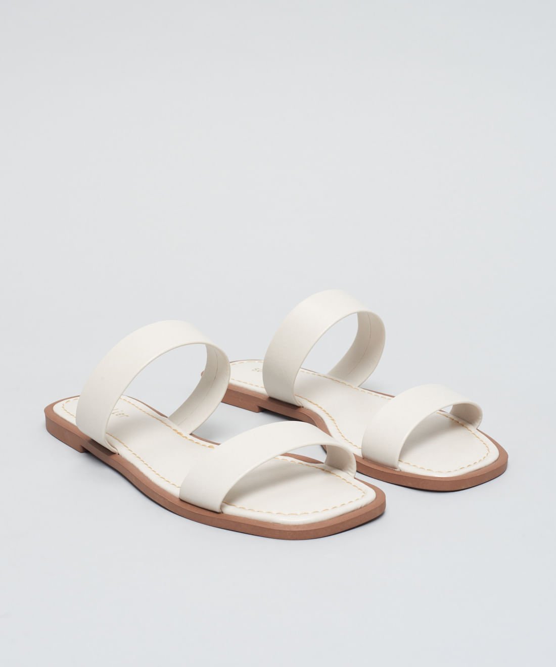 Rasteira Basica Soft Gabi - Offwhite Off White 2