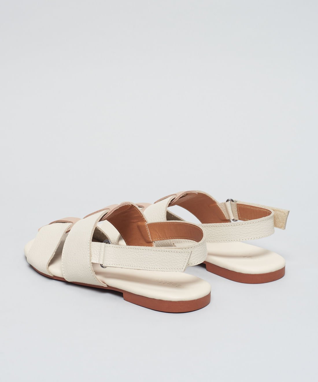 Rasteira Basica Couro Liz - Offwhite Branco 3