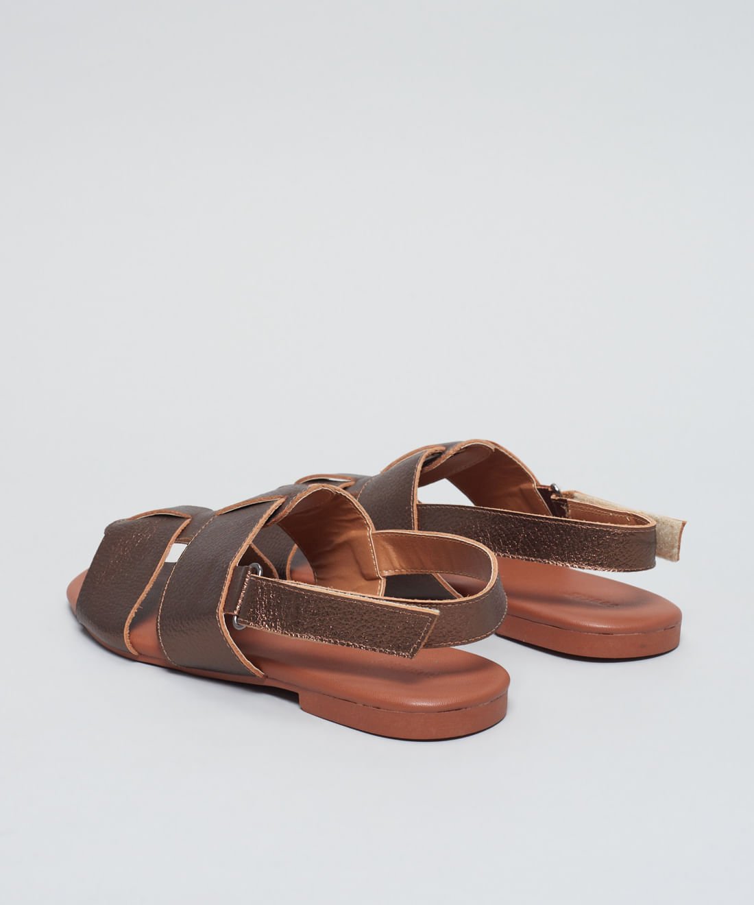 Rasteira Basica Couro Liz - Bronze Bronze 3