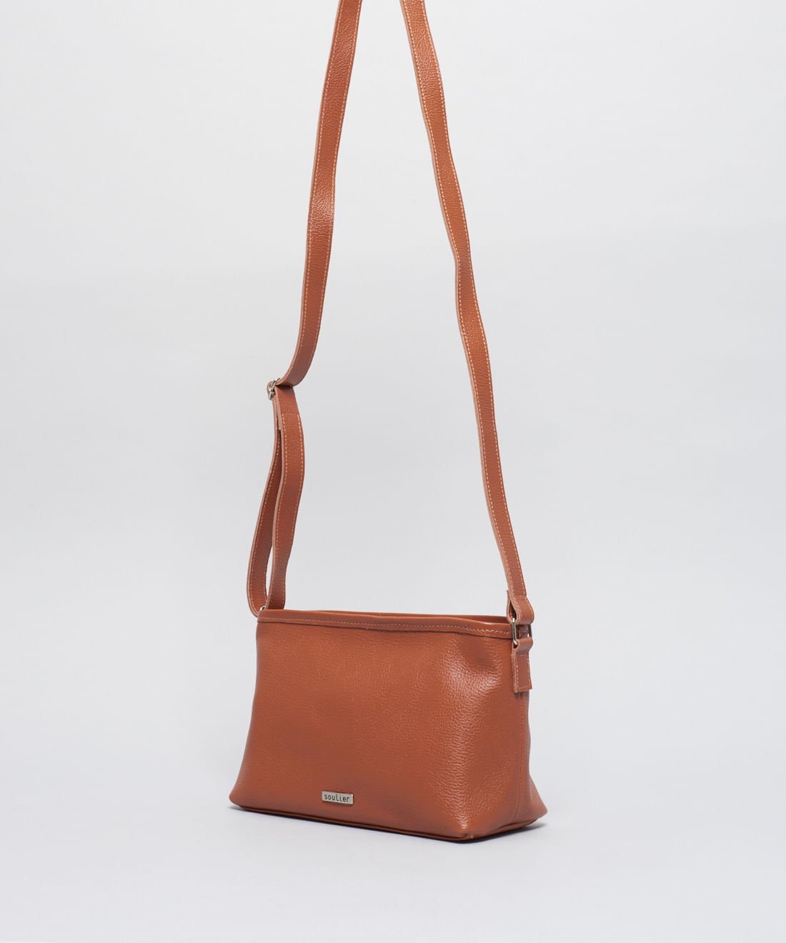 Bolsa p Couro Camila - Mousse Marrom 2