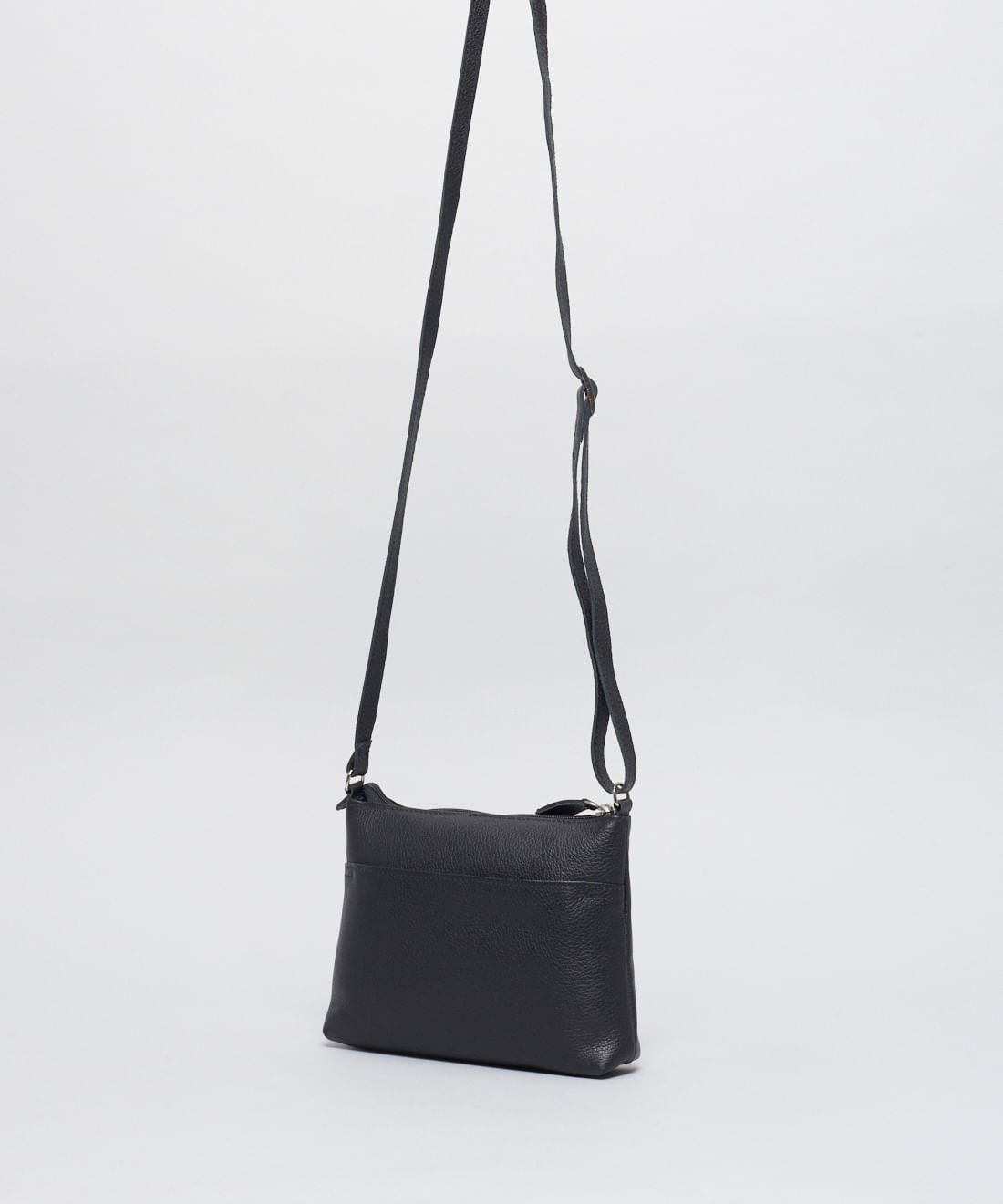 Bolsa p Couro Rita - Preto Preto 2