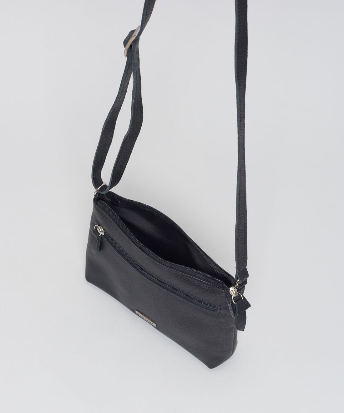 Bolsa p Couro Rita - Preto Preto 3