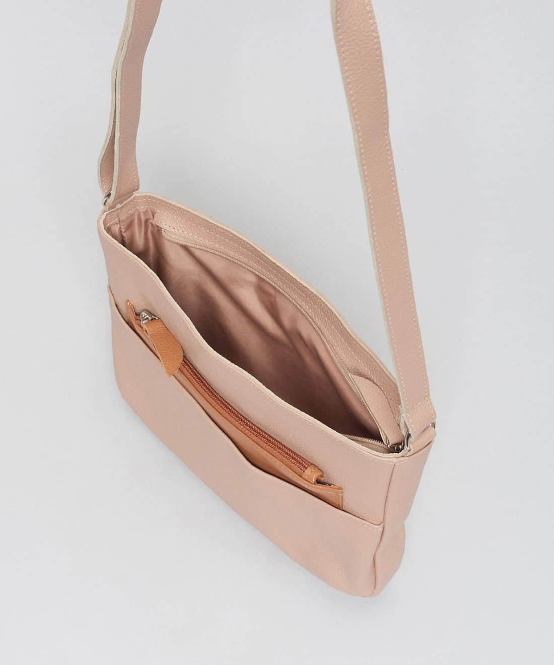 Bolsa m Couro Clara - Avela Bege 3