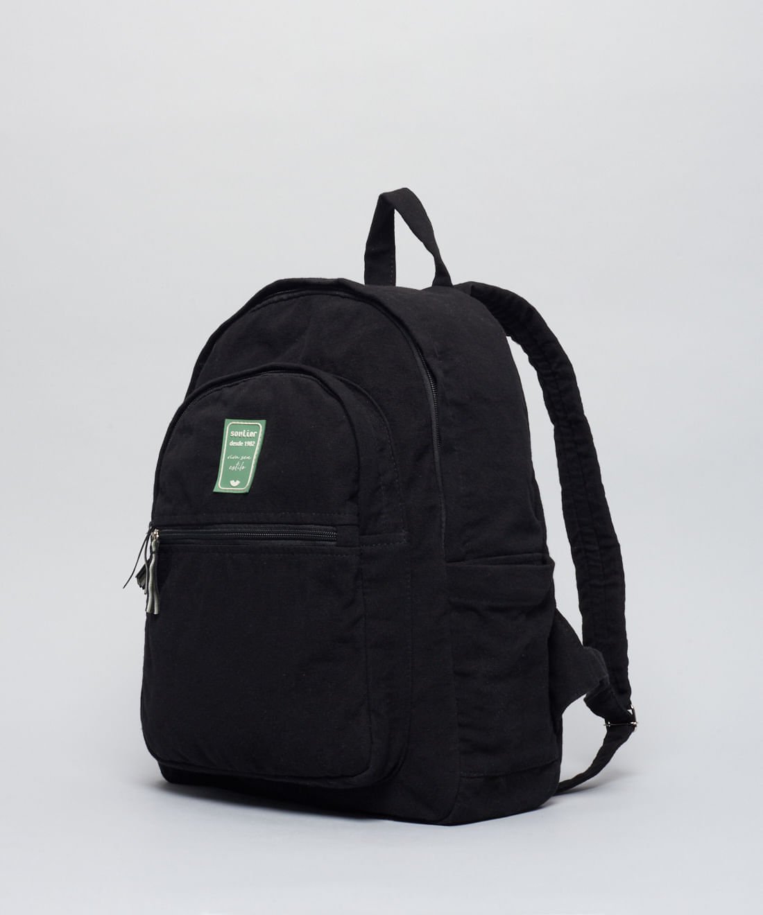 Mochila Lona Luisa - Preto Preto 2