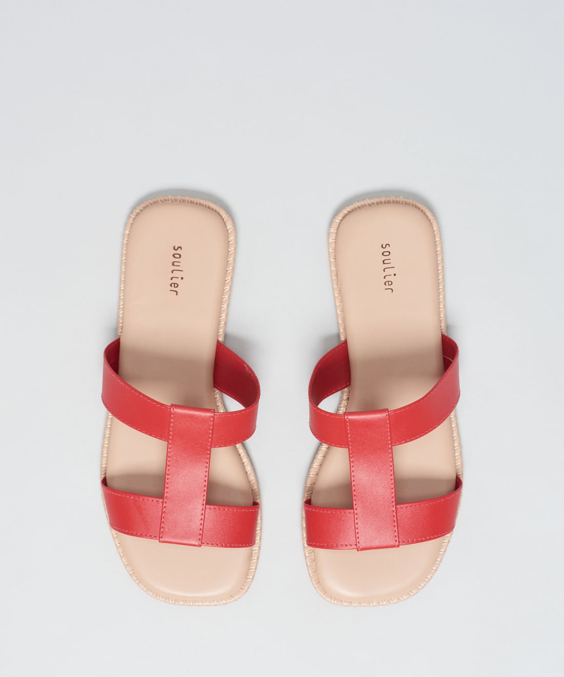 Rasteira Basica Soft Mari - Vermelho Vermelho 4