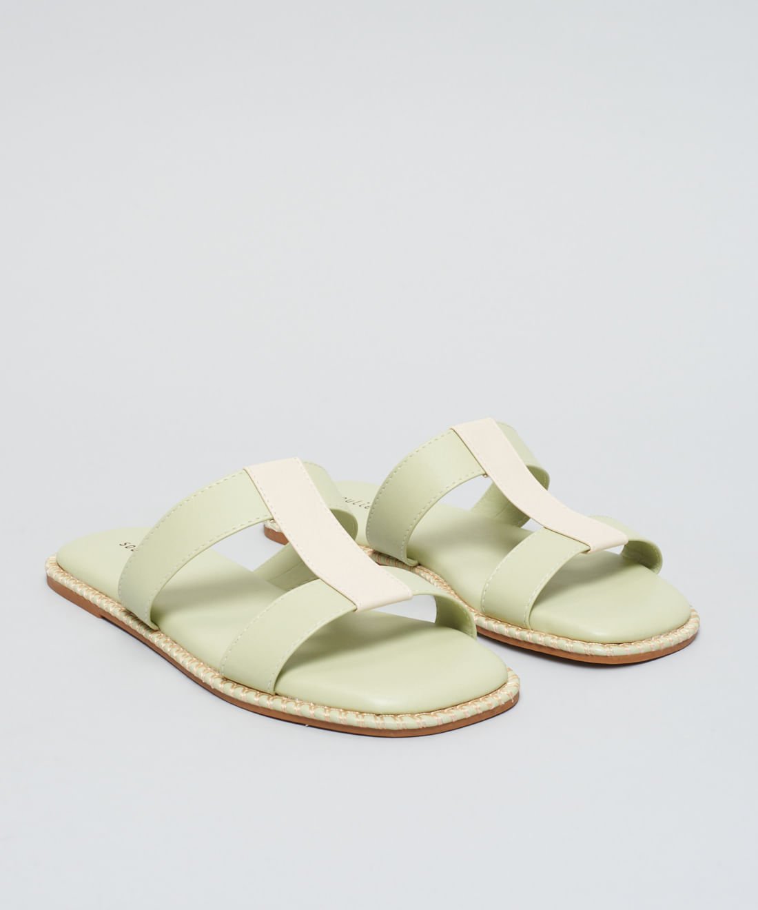 Rasteira Basica Soft Mari - Pistache Verde 2