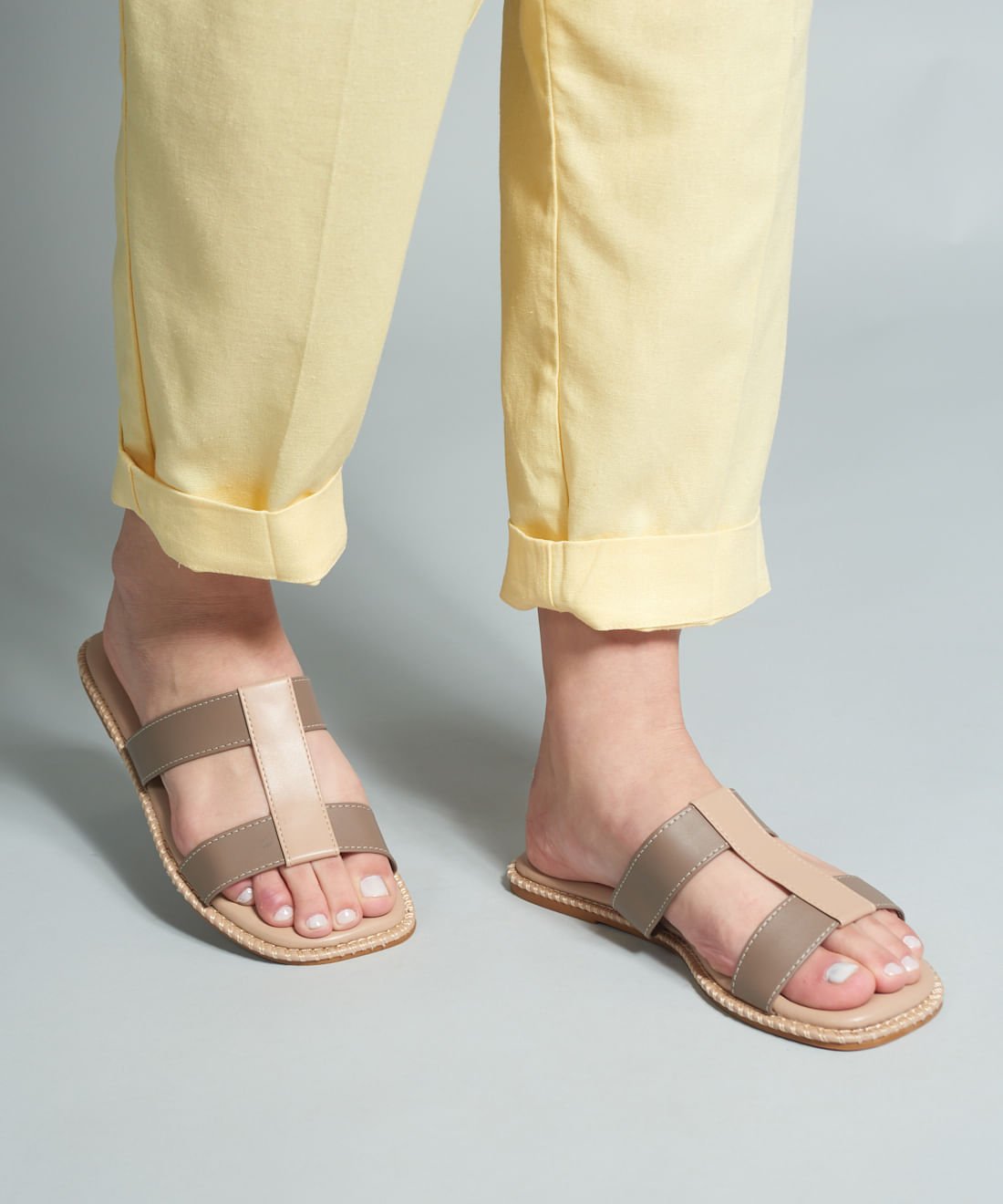 Rasteira Basica Soft Mari - Cinza Cinza 5