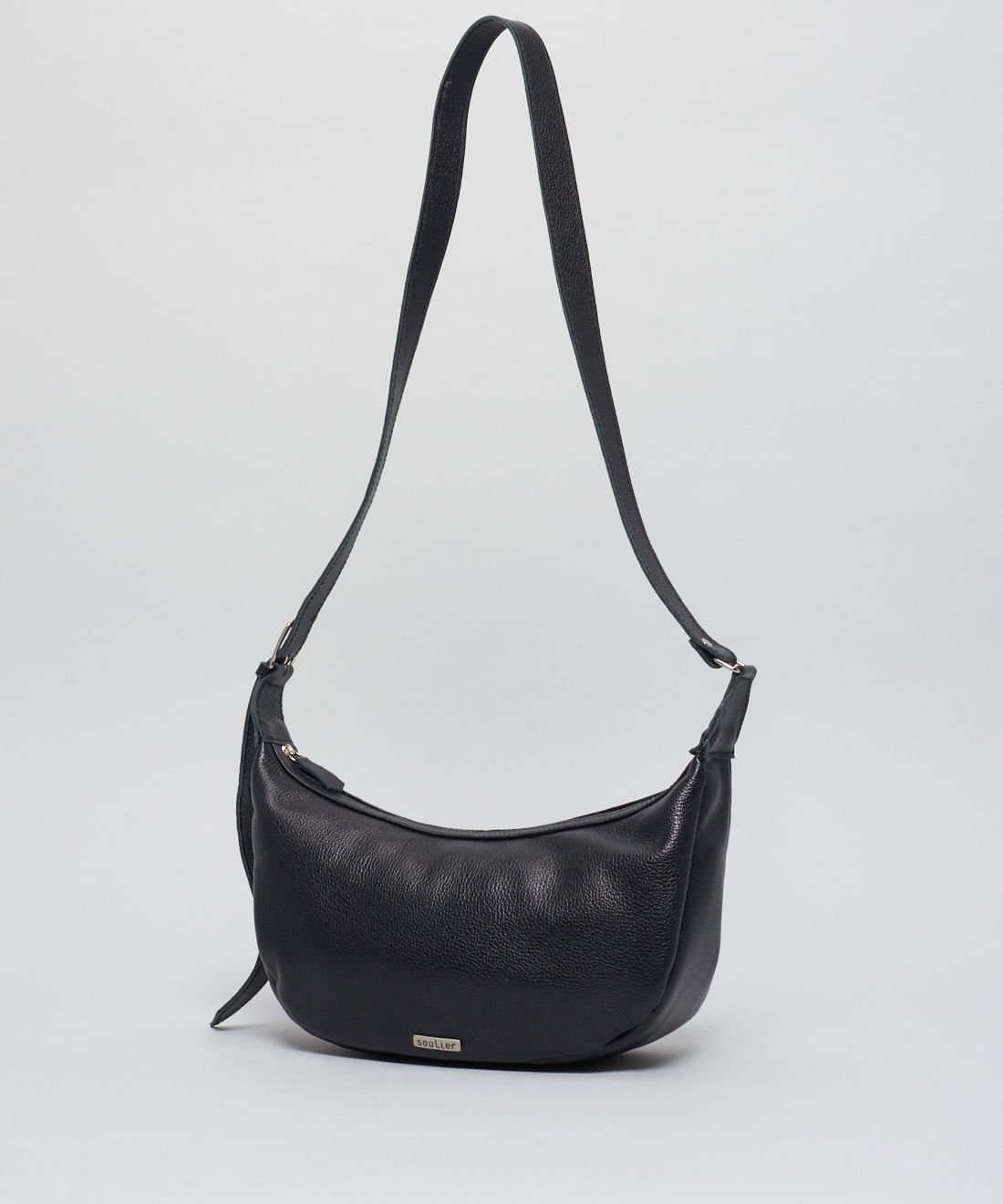 Bolsa m Couro Liz - Preto Preto 2