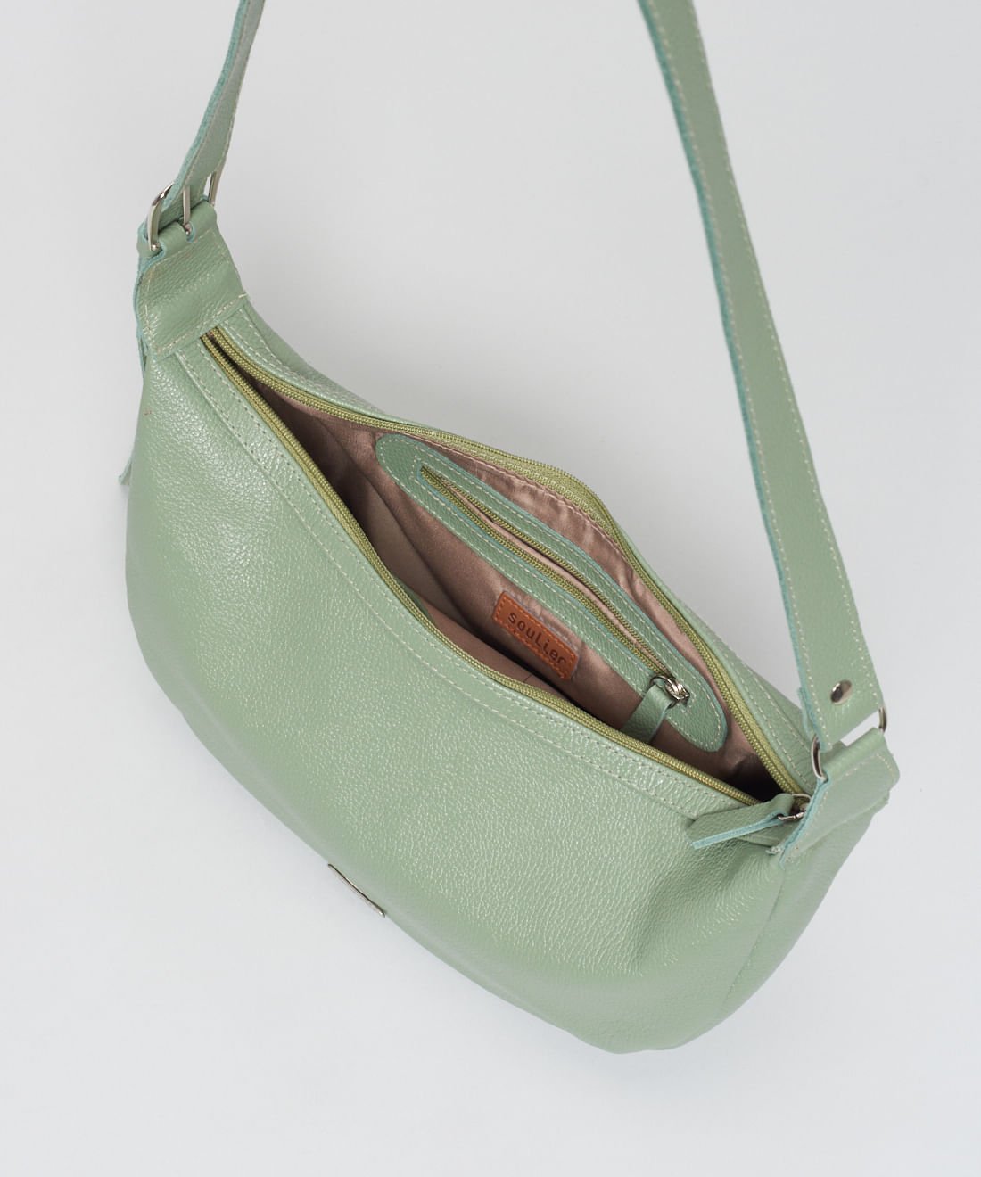 Bolsa m Couro Liz - Pistache Verde 3