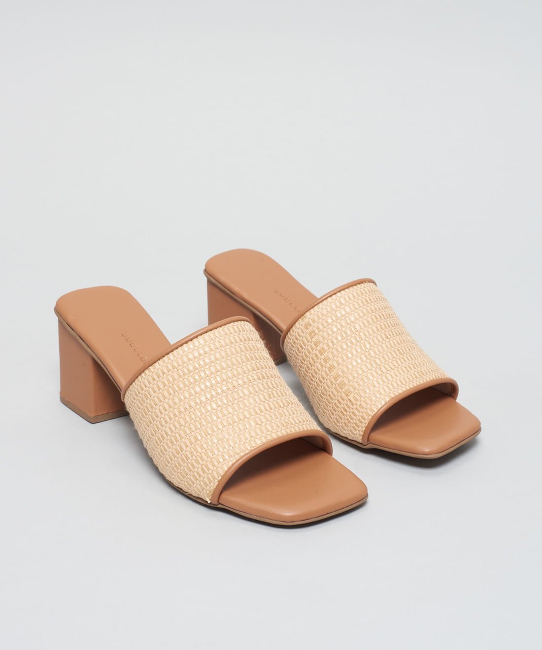 Sandalia Media Rafia Grazi - Palha Natural Bege 2