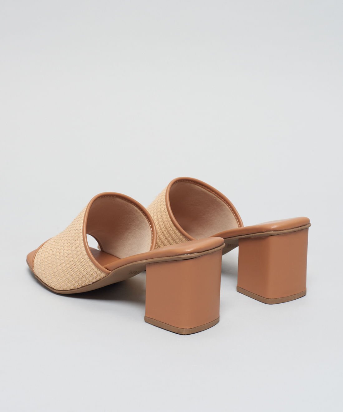 Sandalia Media Rafia Grazi - Palha Natural Bege 3