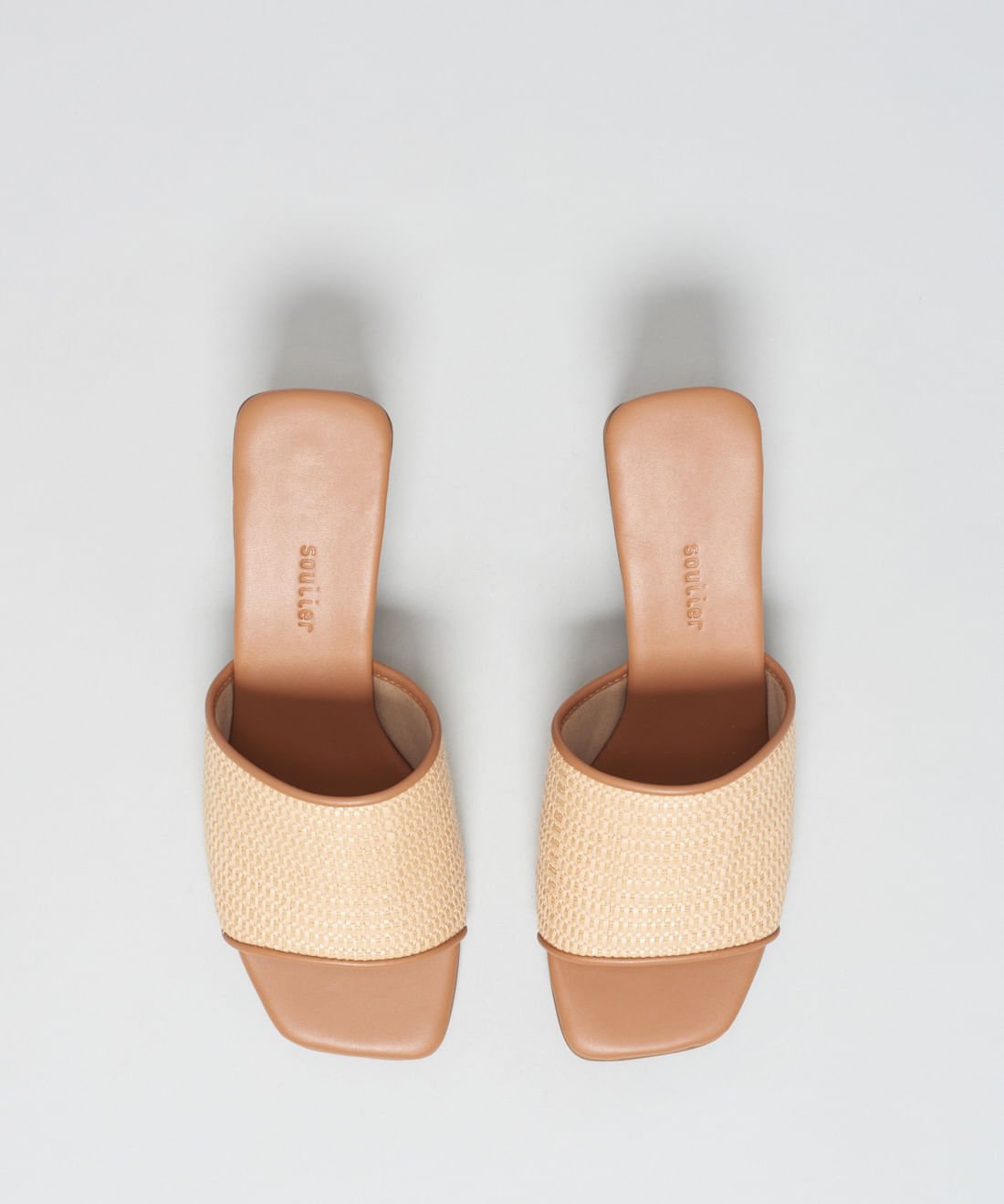 Sandalia Media Rafia Grazi - Palha Natural Bege 4