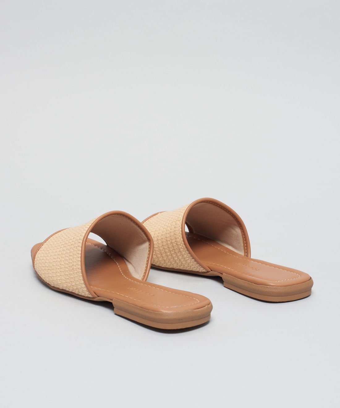 Rasteira Rafia Basica - Palha Natural Bege 3