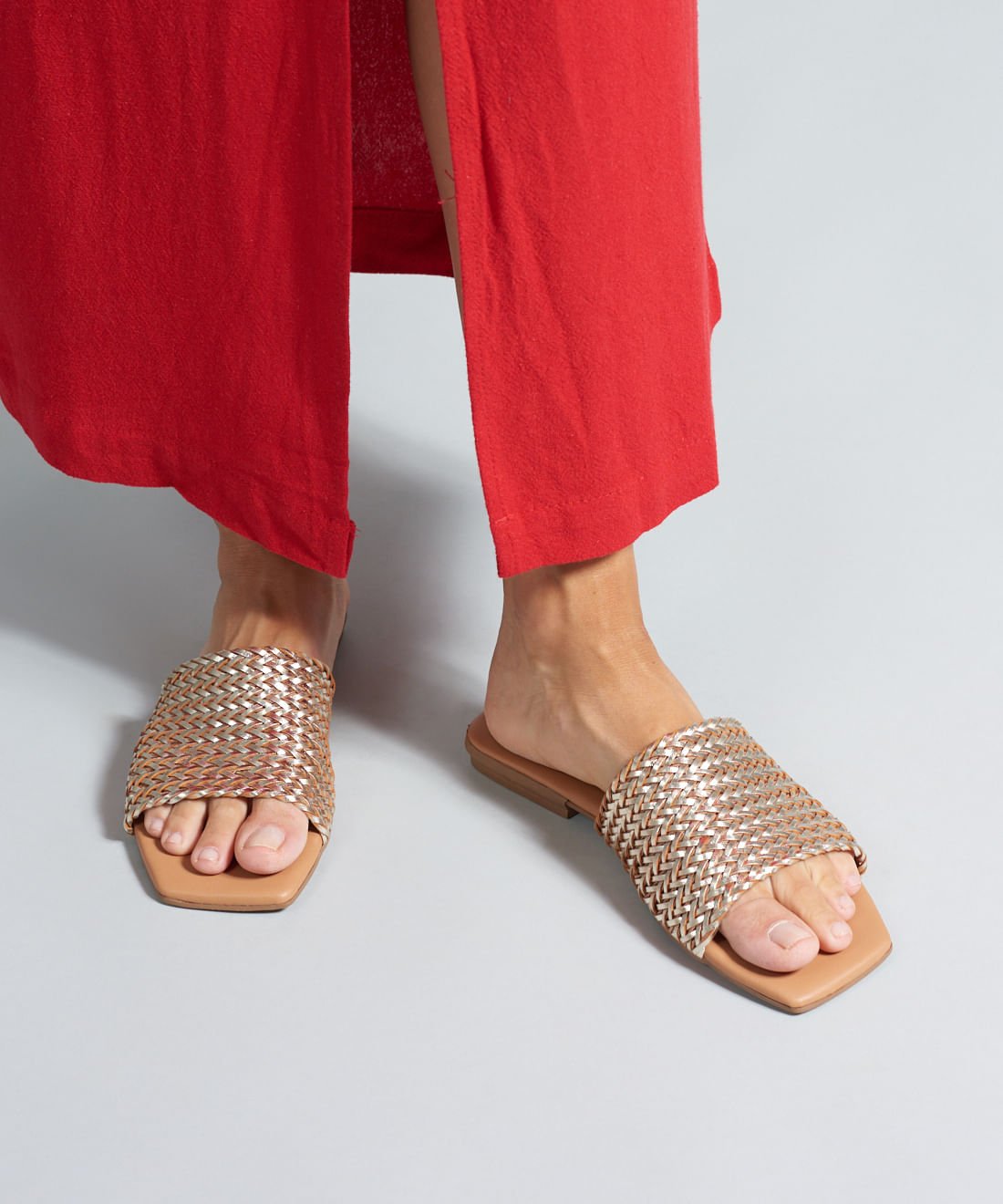 Rasteira Tresse Basica Soul - Prata Velho Prata Velho 5