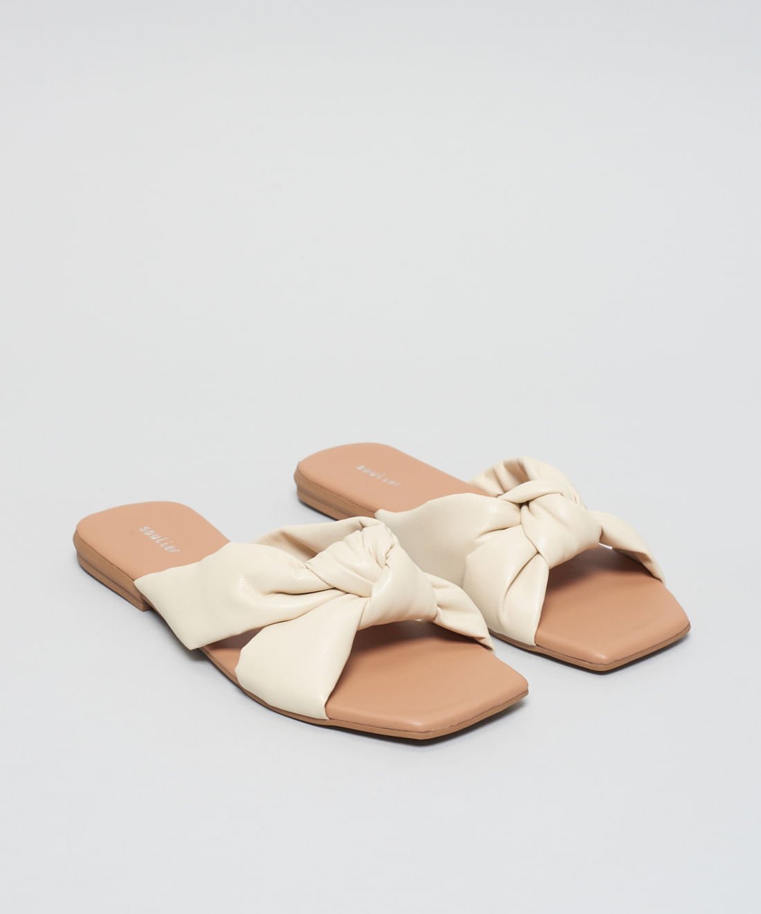 Rasteira Basica Soft No - Offwhite Branco 2