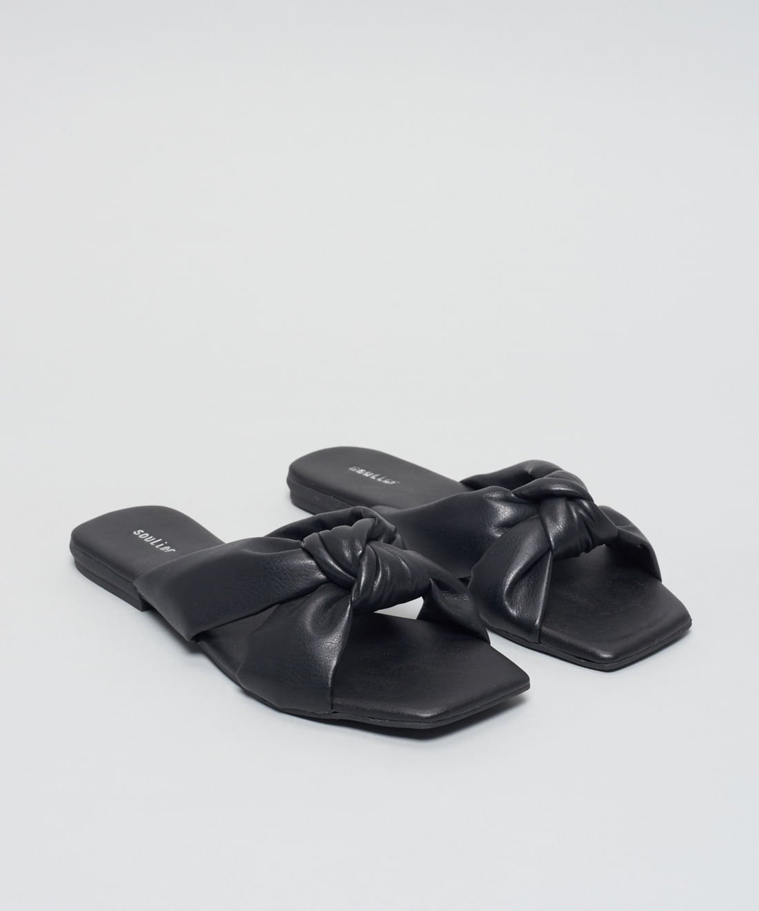 Rasteira Basica Soft No - Preto Preto 2