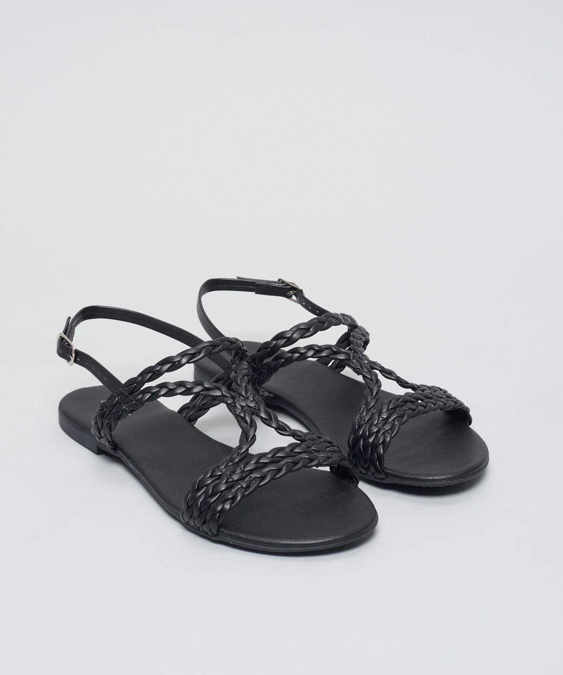 Rasteira Basica Soft Bel - Preto Preto 2