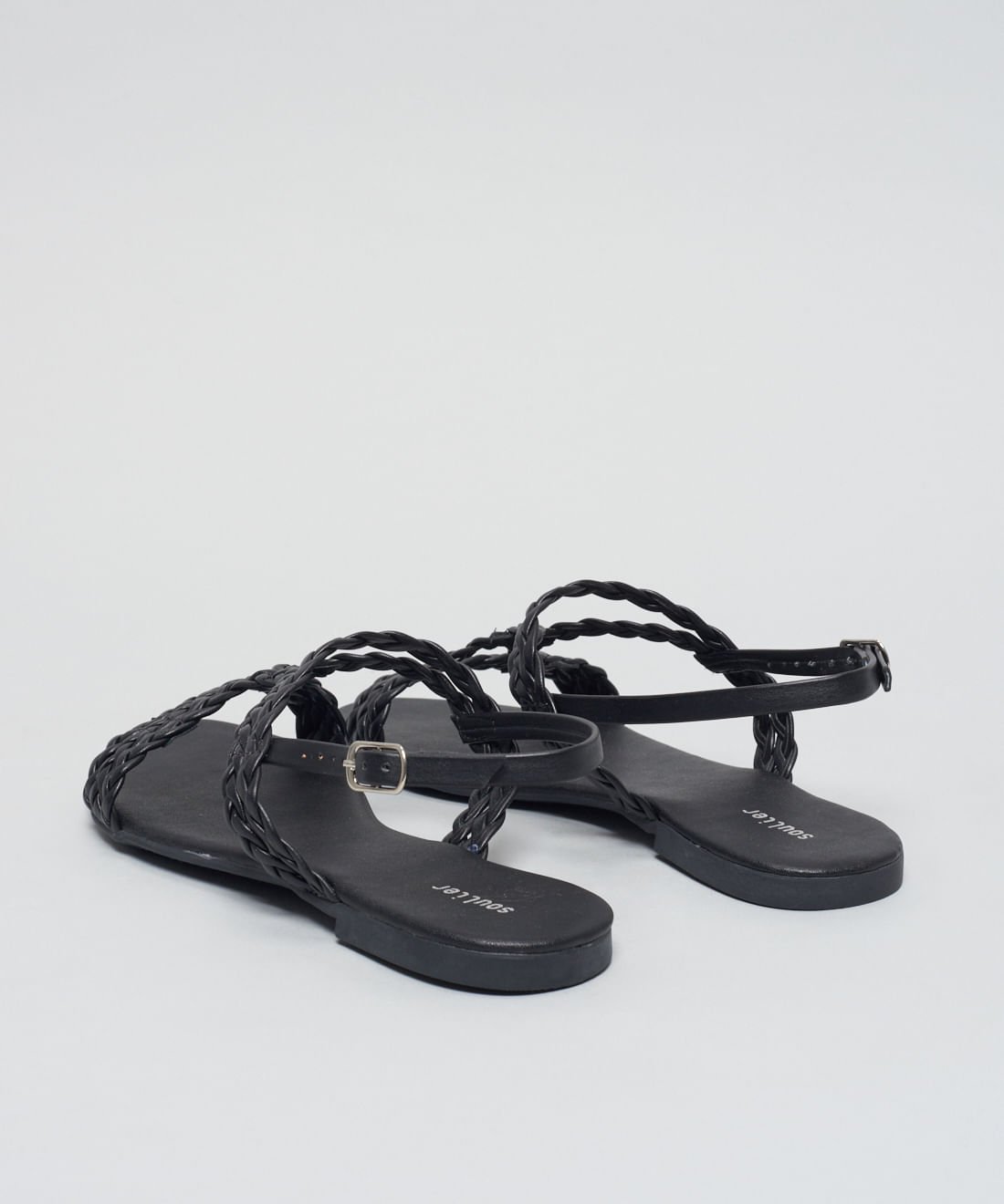 Rasteira Basica Soft Bel - Preto Preto 3