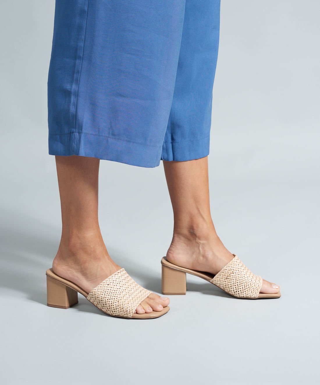 Sandalia Media Tresse Grazi - Offwhite Bege 5