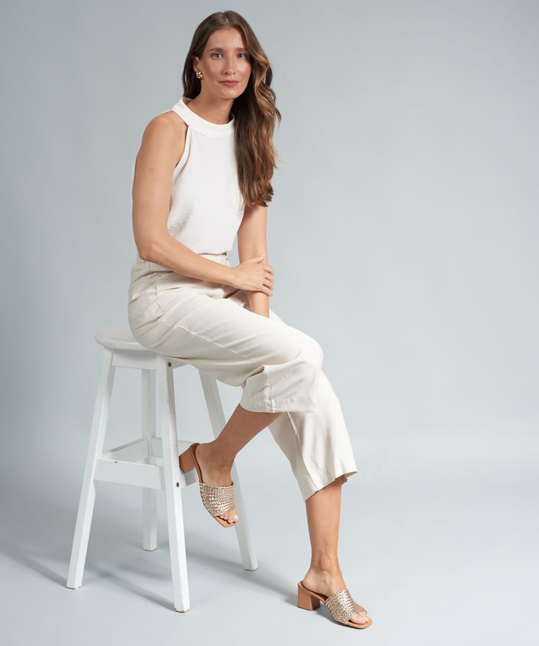 Sandalia Media Tresse Grazi - Prata Velho Prata Velho 5