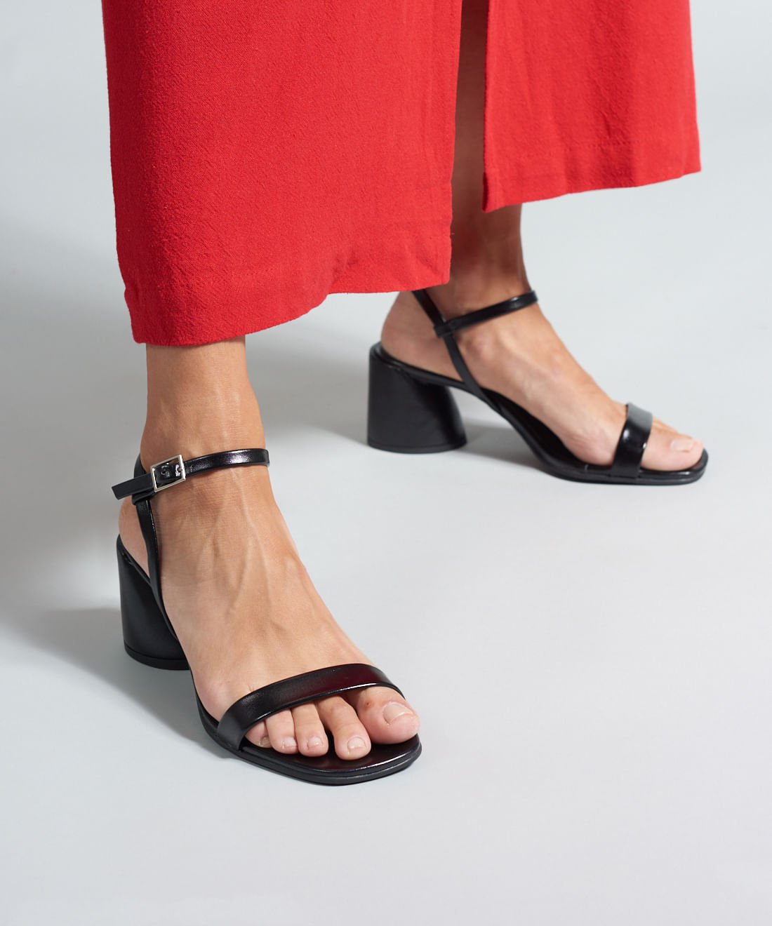 Sandalia Media Soft Bloco - Preto Preto 5