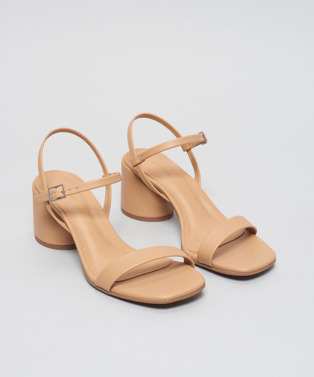 Sandalia Media Soft Bloco - Caramelo Bege 2