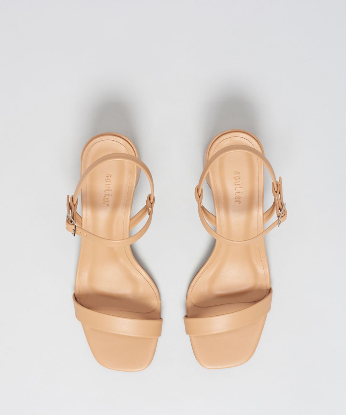 Sandalia Media Soft Bloco - Caramelo Bege 4