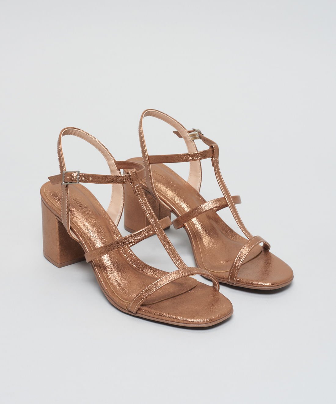 Sandalia Soft Salto Festa - Bronze Bronze 2